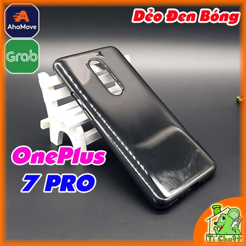 Ốp lưng OnePlus 7 PRO Dẻo Màu Đen Sơn Bóng