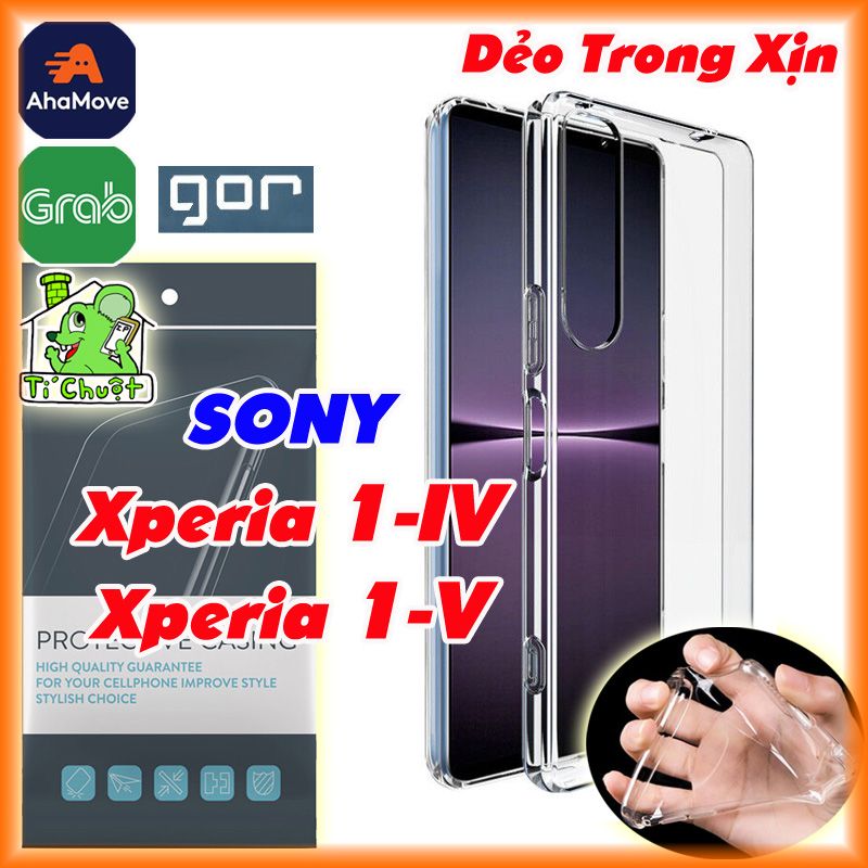 Ốp Lưng SONY XPERIA 1 iV / 1 Mark V Chính Hãng GOR Silicon Dẻo Trong Suốt Chống Sốc