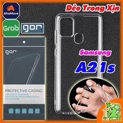 Ốp lưng Samsung A21S Chính Hãng GOR Silicon Dẻo Trong Suốt