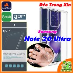 Ốp lưng Samsung Note 20 ULTRA Chính Hãng GOR Silicon Dẻo Trong Suốt