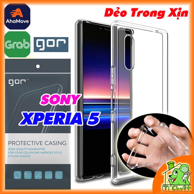 Ốp lưng SONY XPERIA 5 Chính Hãng GOR Silicon Dẻo Trong Suốt