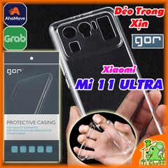 Ốp lưng Xiaomi Mi 11 ULTRA Chính Hãng GOR Silicon Dẻo Trong Suốt