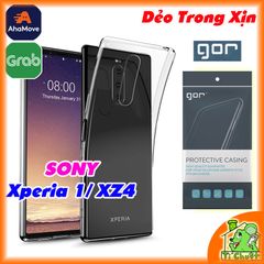 Ốp lưng SONY Xperia 1/ XZ4 Chính Hãng GOR Silicon Dẻo Trong Suốt