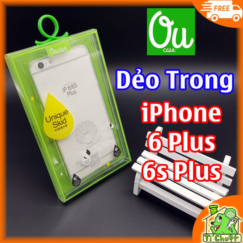 Ốp lưng iPhone 6 Plus, 6s Plus OuCase Dẻo trong suốt