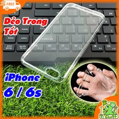 Ốp lưng iPhone 6 6s Silicon Loại Tốt Dẻo Trong Suốt
