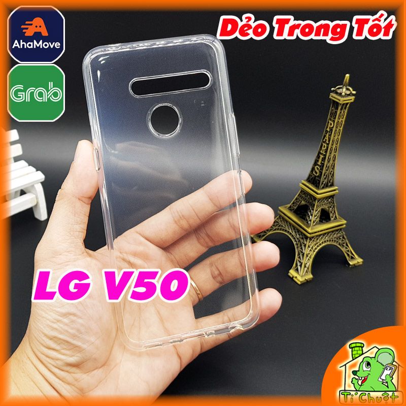 Ốp lưng LG V50 Silicon Loại Tốt Dẻo Trong Suốt