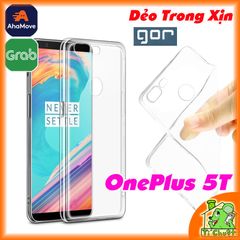 Ốp lưng OnePlus 5T Chính Hãng GOR Silicon Dẻo Trong Suốt