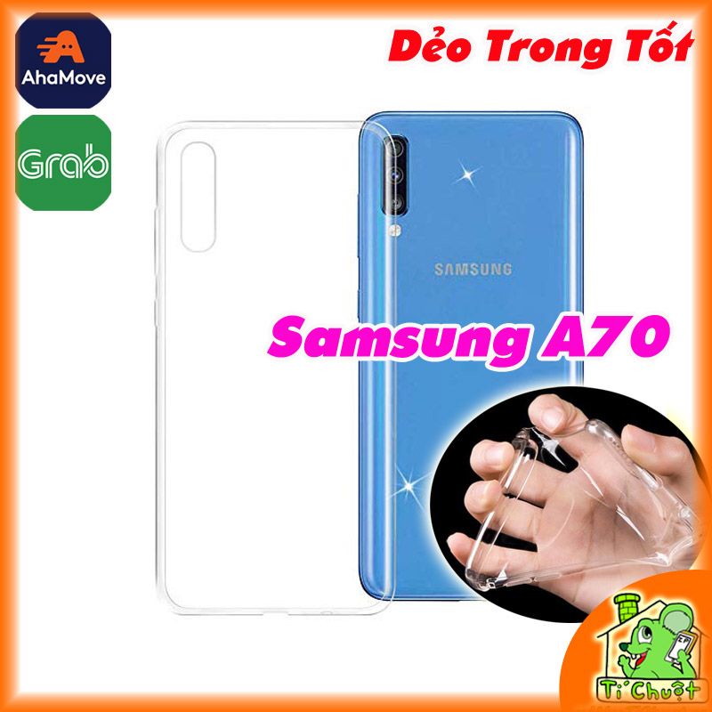 Ốp lưng Samsung A70 Silicon Loại Tốt Dẻo Trong Suốt