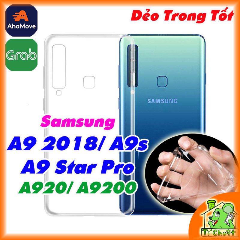 Ốp lưng Samsung A9 2018/ A9s/ A9 Star Pro Silicon Loại Tốt Dẻo Trong Suốt