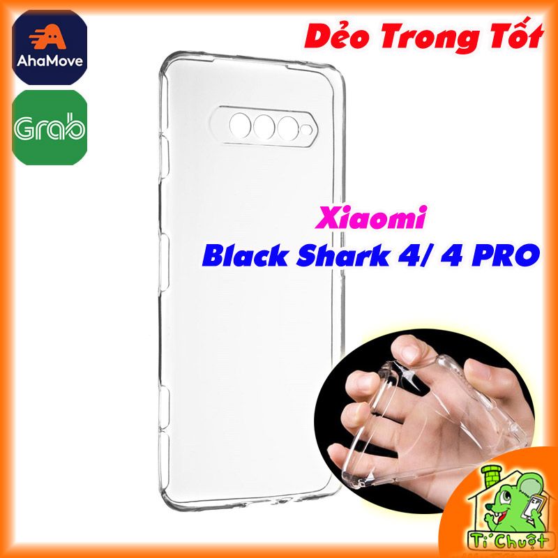 Ốp lưng Xiaomi Black Shark 4/ 4 PRO Silicon Loại Tốt Dẻo Trong Suốt