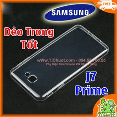 Ốp lưng Samsung J7 Prime Silicon Loại Tốt Dẻo Trong suốt