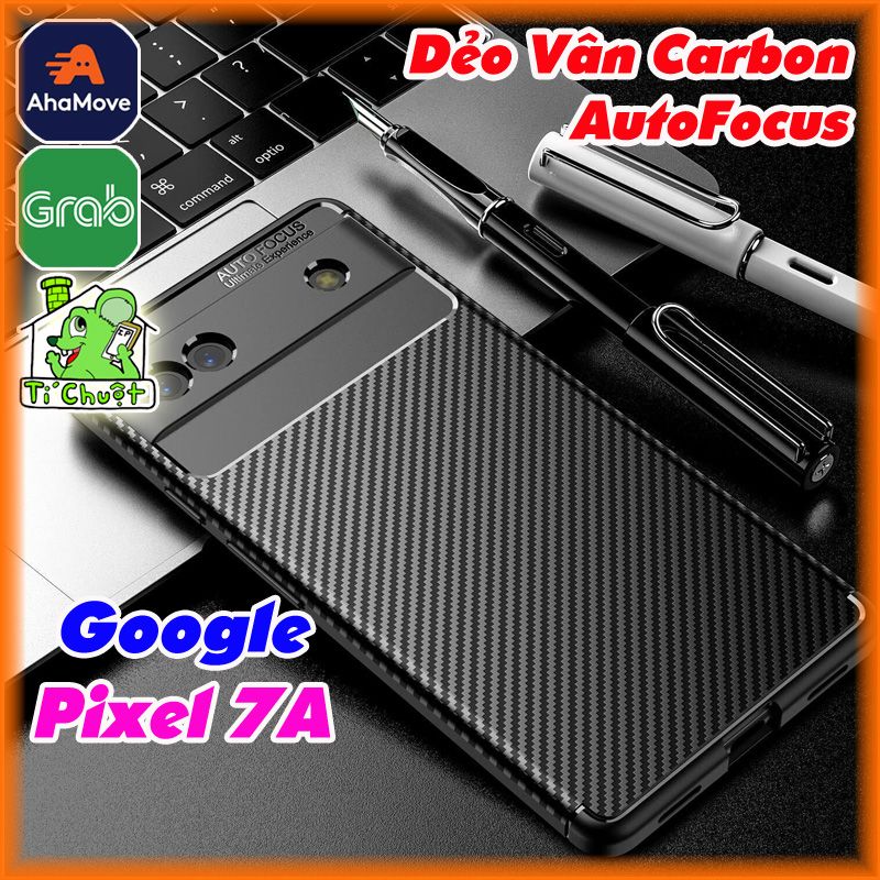 Ốp Lưng Google Pixel 7A AutoFocus Vân 3D Carbon Chống Sốc