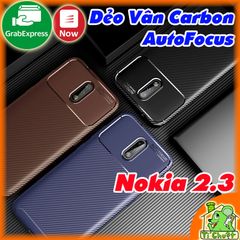 Ốp Lưng Nokia 2.3 AutoFocus Vân 3D Carbon Chống Sốc