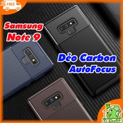 Ốp Lưng Samsung Note 9 AutoFocus Vân 3D Carbon Chống Sốc