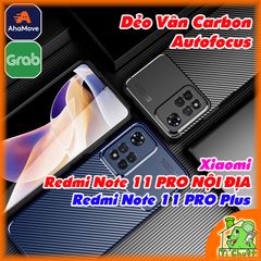 Ốp Lưng Xiaomi Redmi Note 11 PRO NỘI ĐỊA CHINA AutoFocus Vân 3D Carbon Chống Sốc