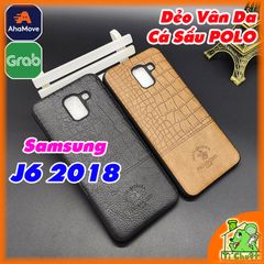 Ốp Lưng Samsung J6 2018 Dẻo Vân Da Cá Sấu POLO