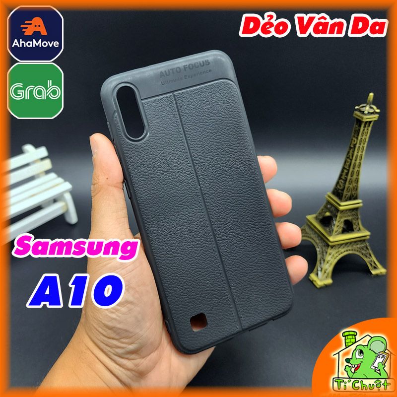 Ốp Lưng Samsung A10 Dẻo Vân Giả Da