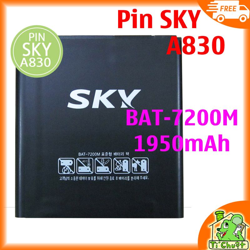 Pin Sky A830 BAT-7200M 1950mah (Loại 1)