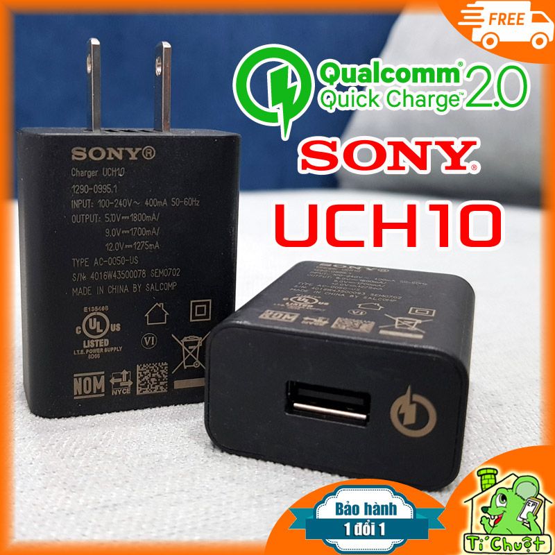 Củ Sạc Nhanh Sony UCH10 Quick Charge 2.0 ZIN Chính Hãng