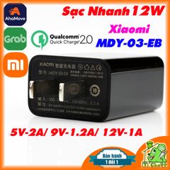 Sạc Nhanh Xiaomi 12W MDY-03-EB Quick Charge 2.0 ZIN Chính Hãng