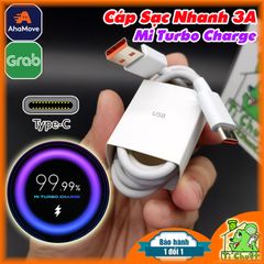 Cáp Xiaomi Type-C Lõi Cam 3A Sạc Nhanh Mi Turbo Charge 33W ZIN Chính Hãng