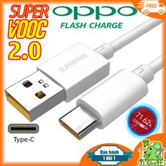 Cáp OPPO Sạc Nhanh Super VOOC 2.0 6.5A /50W 65W 67W Type-C ZIN Chính Hãng (Lõi vàng)