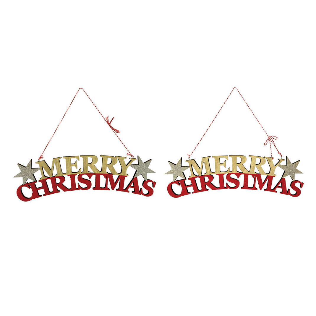 Bảng Treo Merry Christmas XD0087 Uncle Bills - Đồ Trang Trí Giáng Sinh
