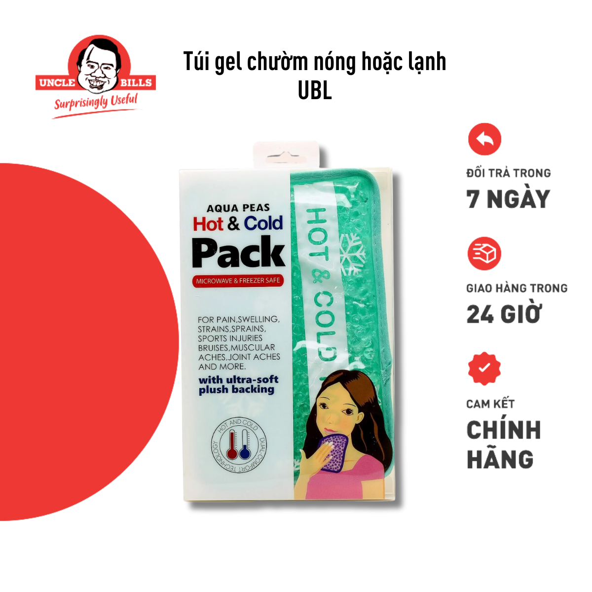 Túi Chườm Nóng Lạnh Dạng Gel Uncle Bills AG2083