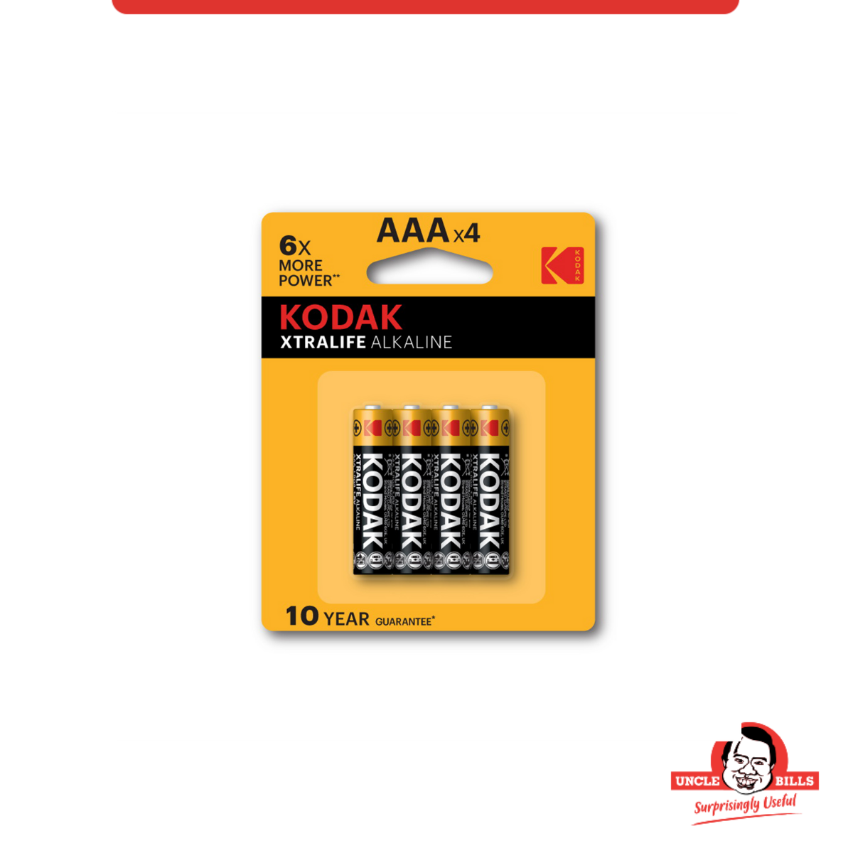 Pin Kodak Alkaline AAA Điện Thế 1.5V Bộ 4 Cái Uncle Bills IB0124
