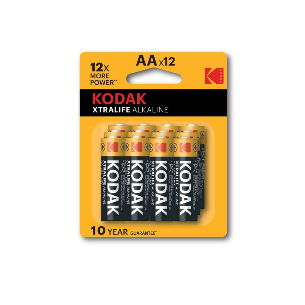 Pin Kodak Alkaline AA Điện Thế 1.5V Bộ 12 Pin Uncle Bills IB0219