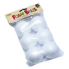 Craft Foam Balls 65Mm 6Pk