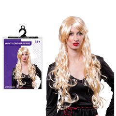 Tóc giả dài màu vàng hoe Halloween Uncle Bills UH00574