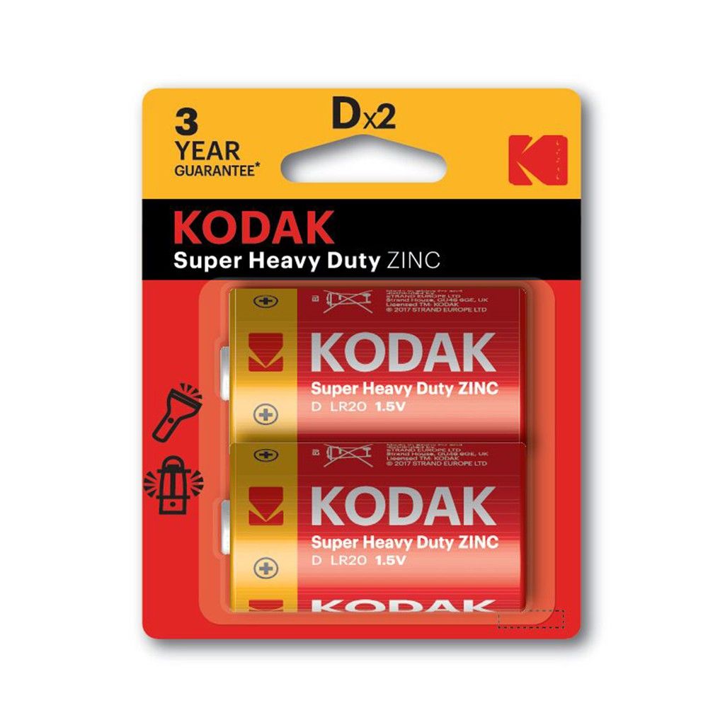 Pin Đại Kodak Zinc D Điện Thế 1.5V Bộ 2 Pin Uncle Bills IB0158