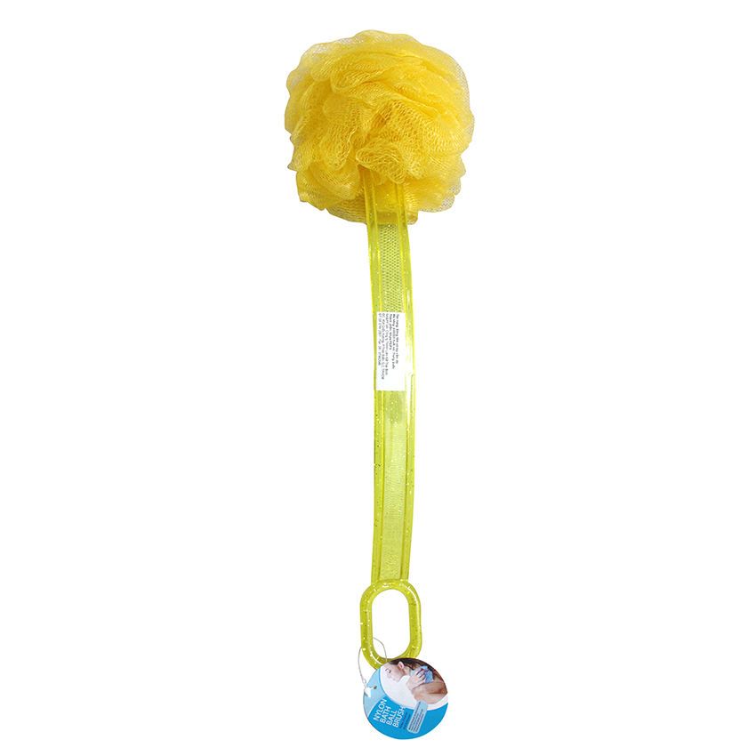 Bath Brush W/Handle 38Cm 4Asst