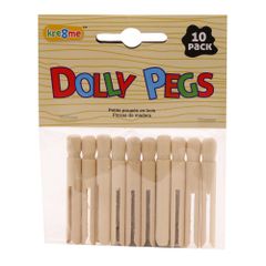 Craft Dolly Pegs Sm 6Cm 10Pk
