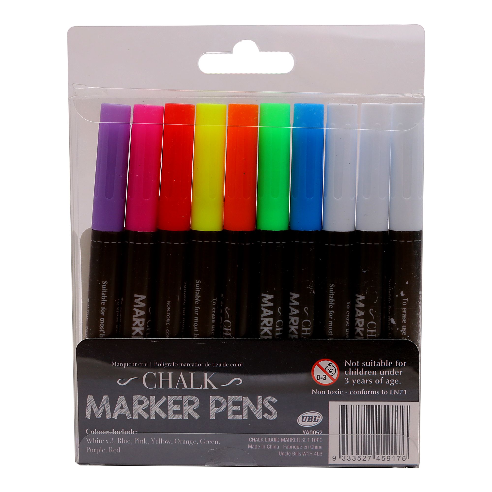 Chalk Liquid Marker Set 10Pc