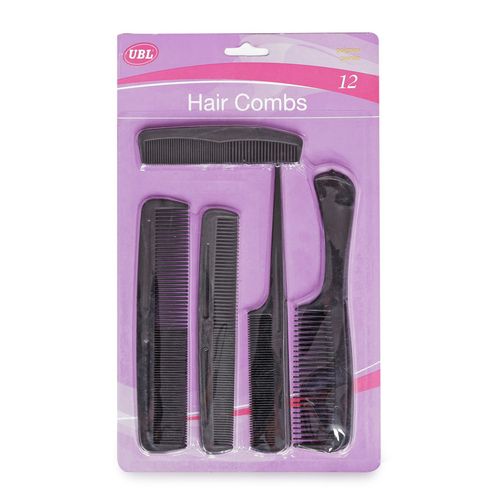 Hair Comb 12Pc Set 2Asst