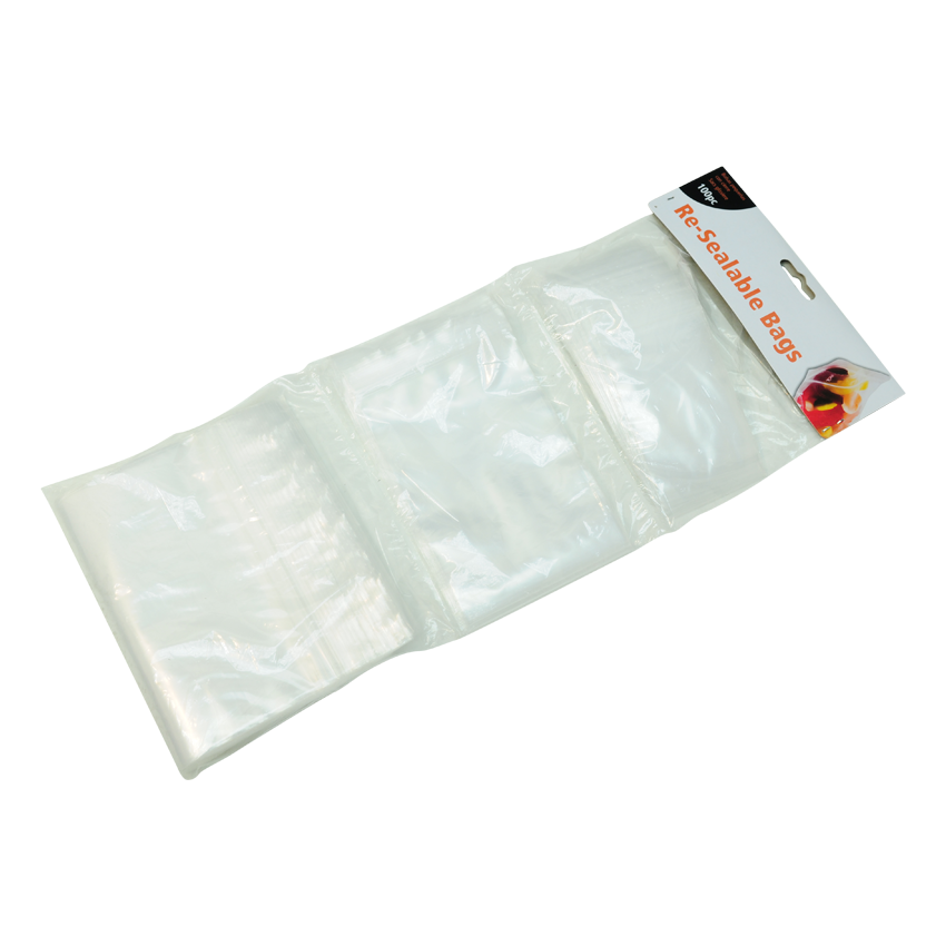 Bags Re Sealable Mixed 100Pk