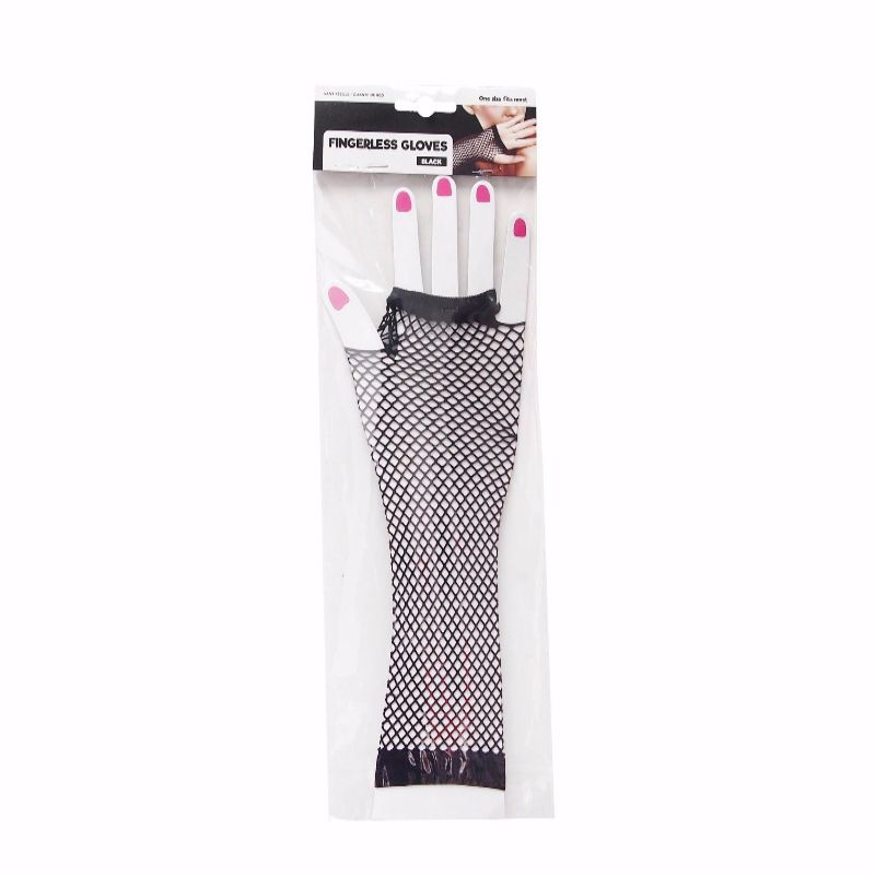 Dress Up Fishnet Gloves  Black