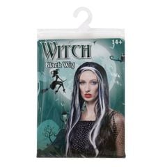 Tóc giả phù thủy sọc đen trắng Halloween Uncle Bills UH00334