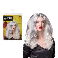 Tóc giả màu xám cho nữ Halloween Uncle Bills UH00345