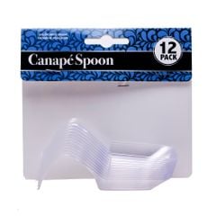 Canape-Spoon-Clear-12Pk