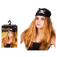 Tóc giả hải tặc màu vàng hoe Halloween Uncle Bills UH00583