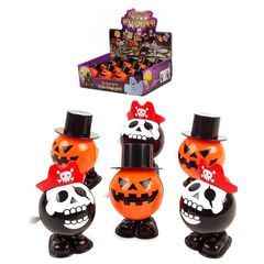 Đầu bí đỏ vặn dây cót Halloween Uncle Bills UH01013