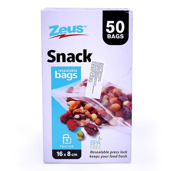 Snack Bags Press Lock 50Pk