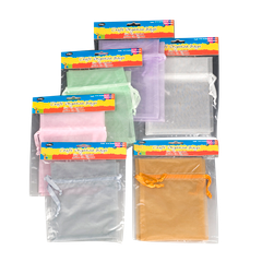 Bags Organza 17X12Cm 2Pk 6Asst