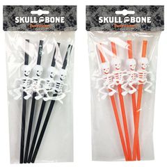 Ống hút dùng trong tiệc 4 cái, nhiều loại Halloween Uncle Bills UH00609
