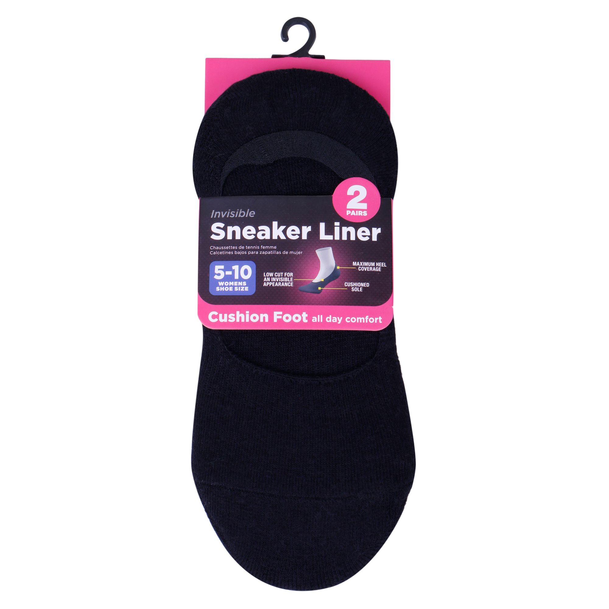 Sneaker Liner Womens 2Pk