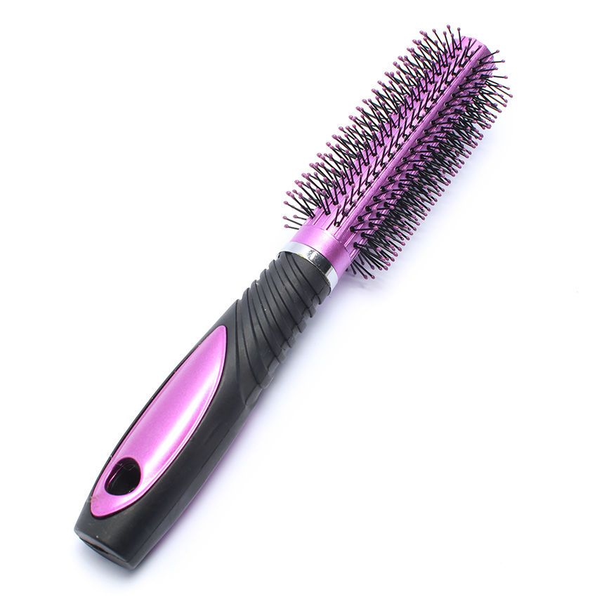 Hair Brush Metallic Fin. 6Asst