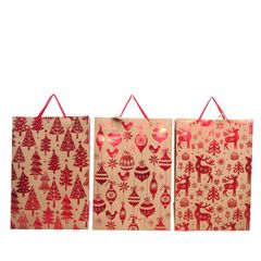 Túi quà Kraft giáng sinh 3 kiểu